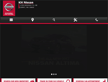 Tablet Screenshot of howellnissan.com